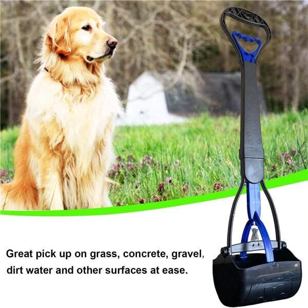 Pet Dog Pooper Scooper Long Handle Outdoor Dog Waste Picker Jaw Poop Scoop Pet Toilet Waste Scooper For Dog Supplies