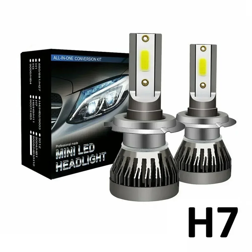2x h7 LED-Scheinwerfer fehlerfrei 200w 20000lm Hi / Low Kit Lampen Luftfahrt Aluminiums trahl Canbus Cob Scheinwerfer super hell