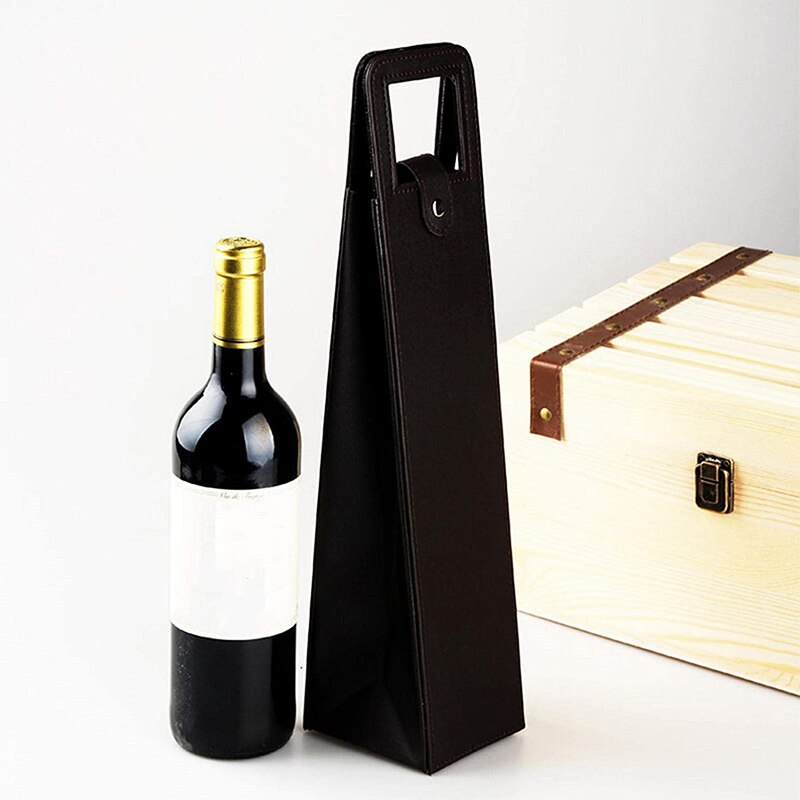 Sac en cuir PU pour le vin, sac de pour le vin et la bière, fourre-tout parfait pour le vin, sacs de rangement de fête, accessoires de Bar