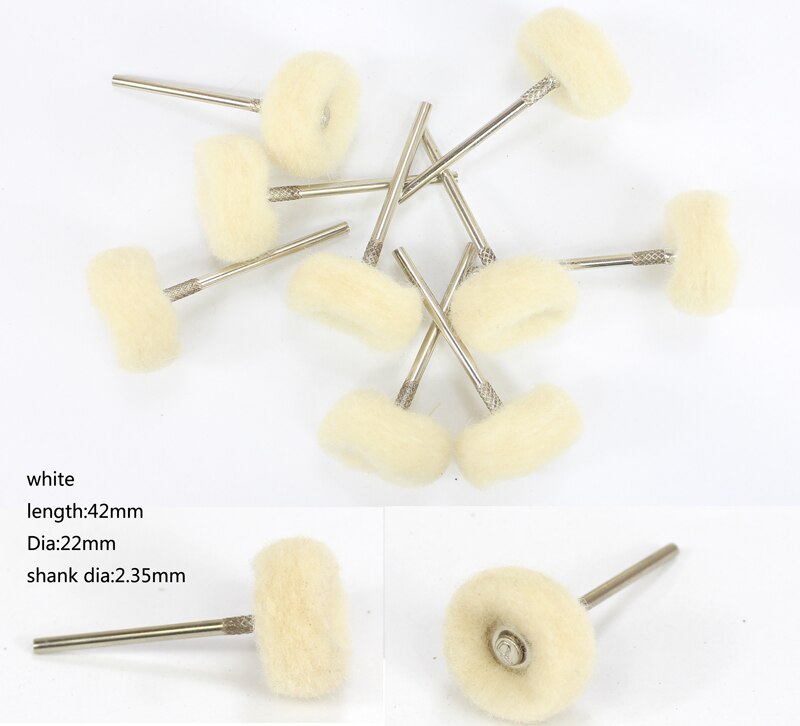 100pcs/144pcs Abrasive Brushes Dremel Accessories Polishing Wheel Set Suit for Dremel Rotary Tools T Shape 22*2.35mm: 100 pcs floss brush