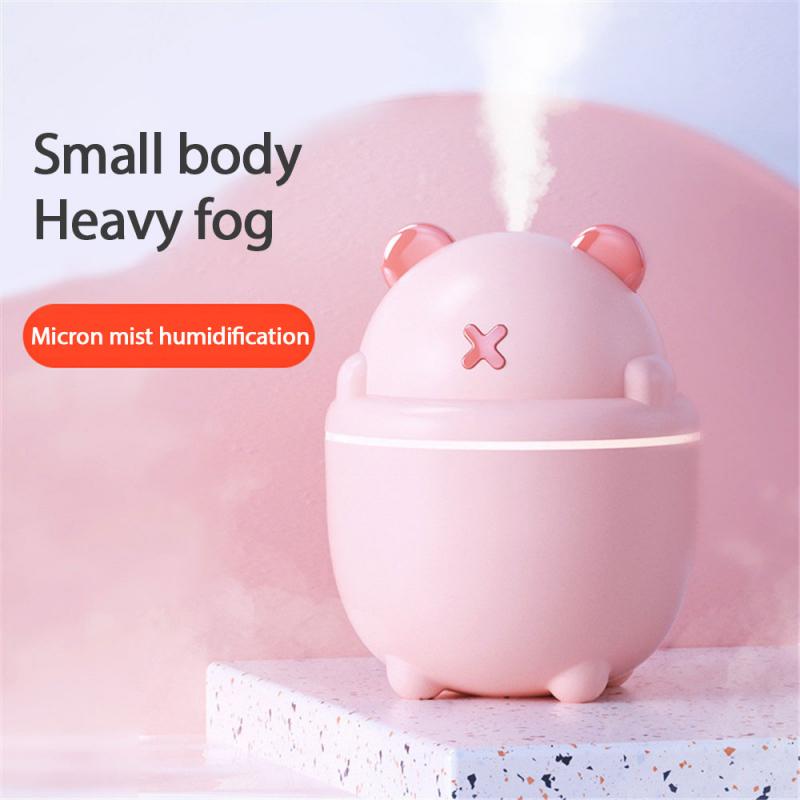 Portable Mini Humidifier Car Home LED Lamp Nano Diffuser Mist Purifier USB: Gold