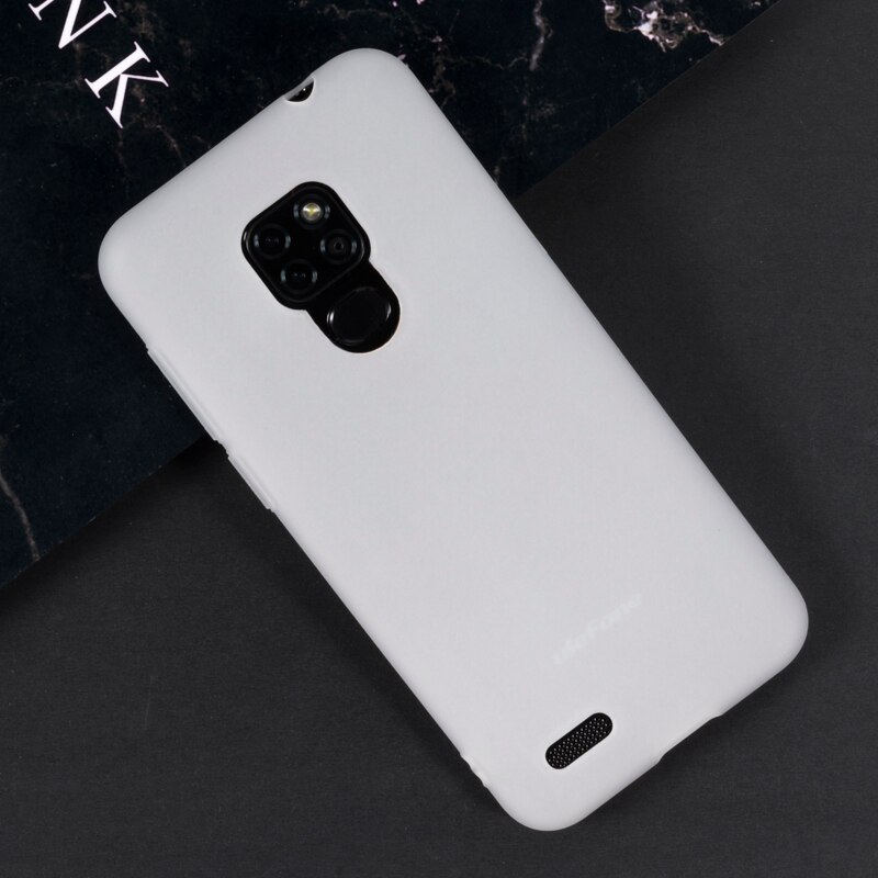 Houtnerf PU Lederen Telefoon Case Voor Ulefone Note 7P Flip Case Voor Ulefone Note 7P Business Portemonnee case Soft Silicone Back Cover: White Soft Silicone