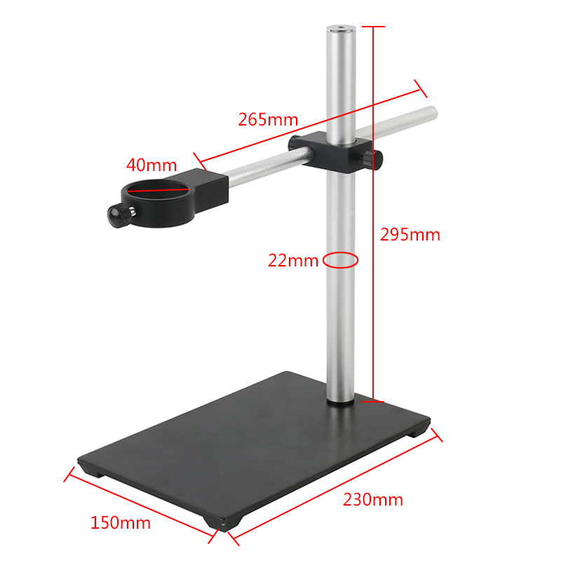 Metal Industrial Digital Camera Stand 40mm/50mm Ring C Mount Lens Focusing Holder For HDMI USB VGA Video Microscope: 40mm Stand C