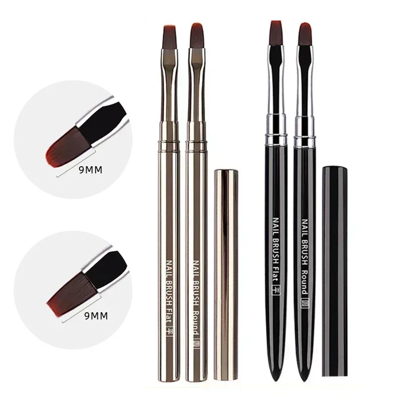 Pluma de fototerapia con pegamento para uñas, pincel de Gel UV, pincel acrílico para pintura artística de uñas, pincel de dibujo, herramienta de pinceles profesionales para manicura