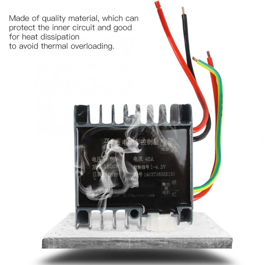 48-60V 1500W Motor Brushed Controller Box for Electric Scooter Tricycle Motor Controller Electric Bike Brushed Controller