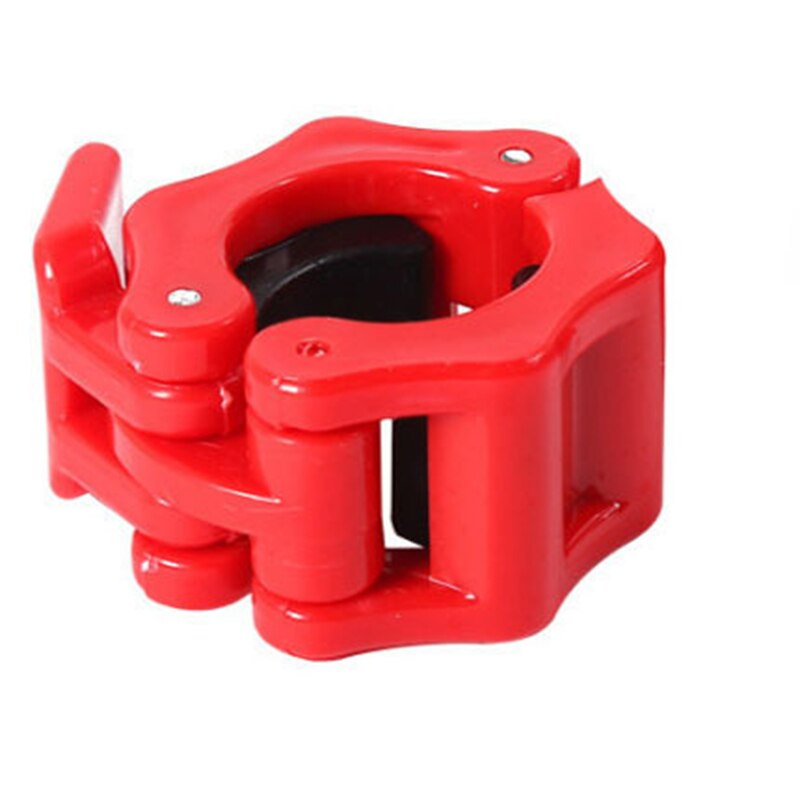 25/50mm Spinlock Collars Barbell Collar Lock Dumbell Clips Barbell Clamps Weight Lifting Bar Gym Dumbbell Fitness Body Building: 25cm Red