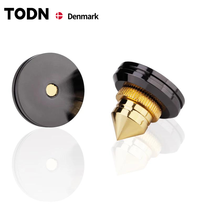 4 Sets Lautsprecherständer Füße Fußpolster Reines Kupfer Gold Lautsprecherbox Spikes Kegel Boden Fußnagel M28 * 26