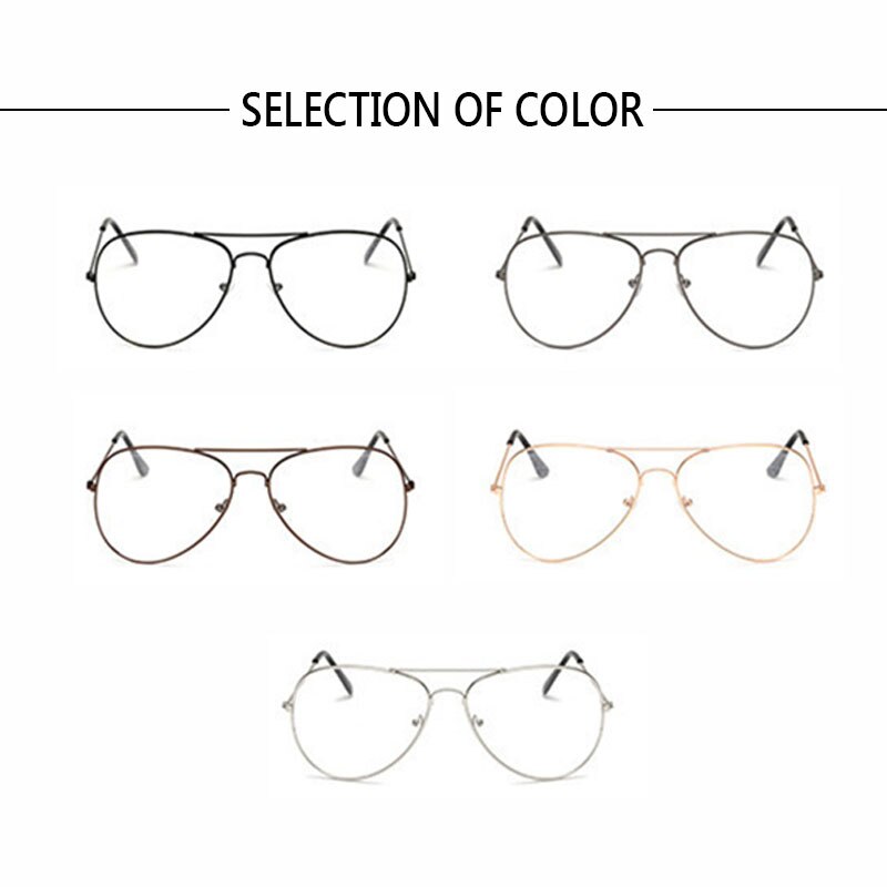 Gafas de piloto clásicas para hombre y mujer, montura gafas miopía marcos para gafas con receta, lentes ópticas