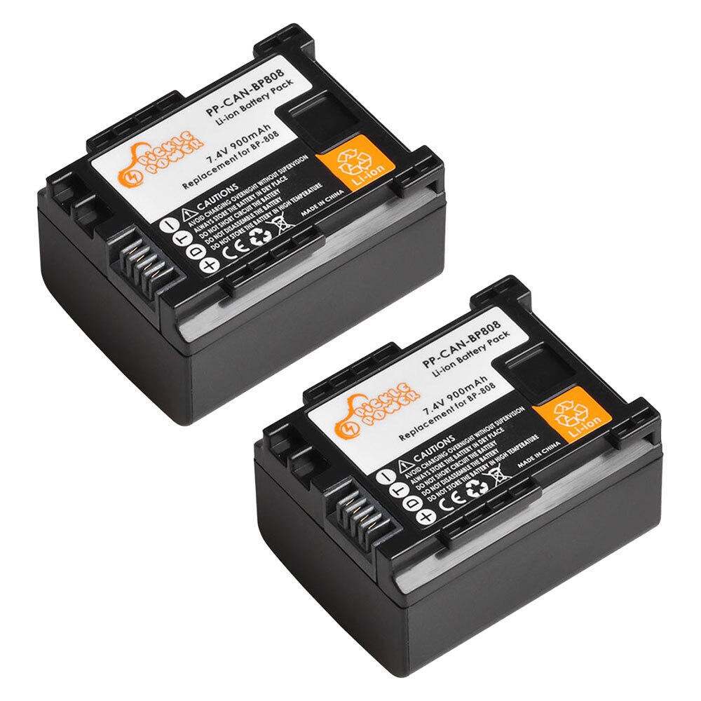 900mAh BP-808 BP 808 Battery for Canon BP-827 BP 827 BP-819 BP-807 BP-809 XA10 HF20 HF10 HF100 HG20