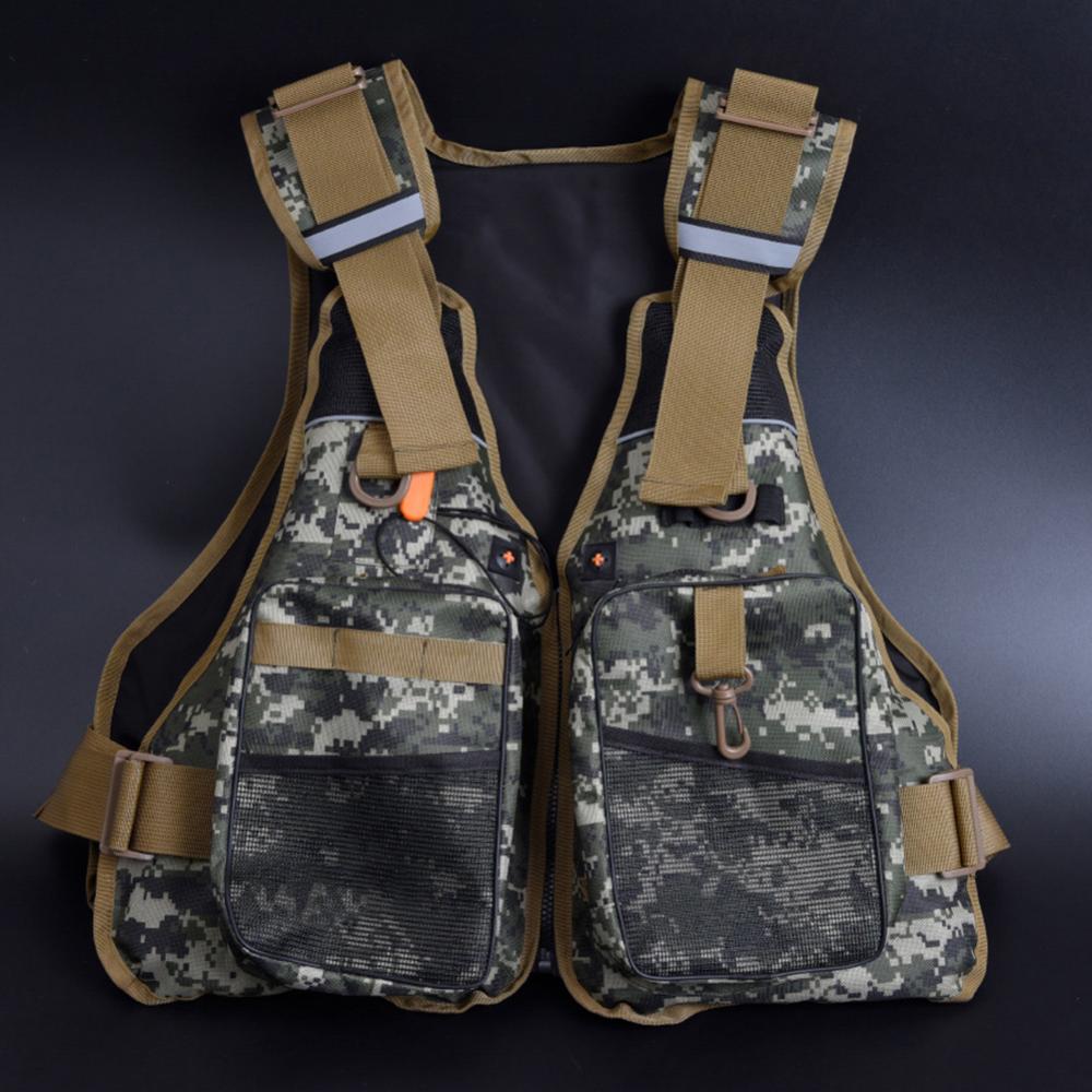 45% Discounts ! Outdoor Adjustable Floating Fly Fishing Jacket Multi-pocket Waistcoat