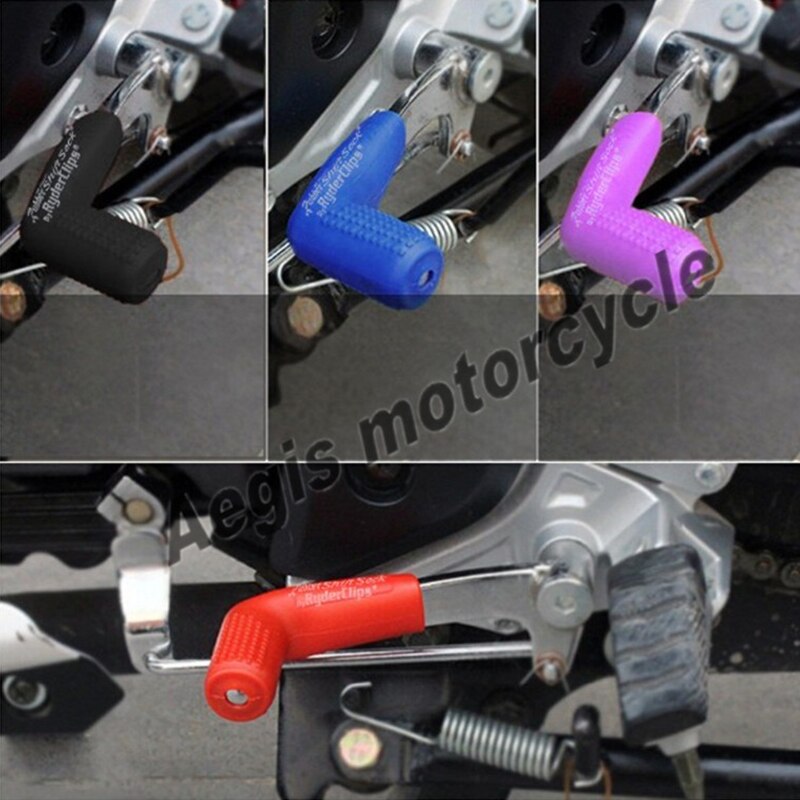 Universal motorcykel gearskiftehåndtag gummi sok gearskifter bagagerum sko skiftetui beskyttere dækker moto udskiftning patr