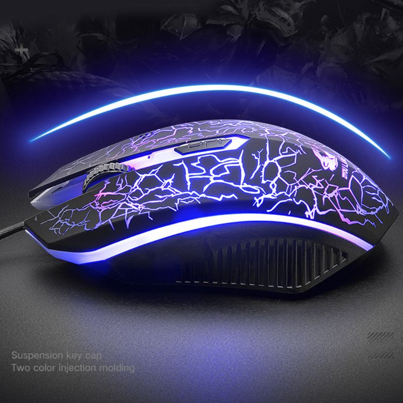 English Version Button Mechanical Keypad Mouse Set Rainbow Backlight Key Keyboard for PC Laptop Desktop Gaming Kit