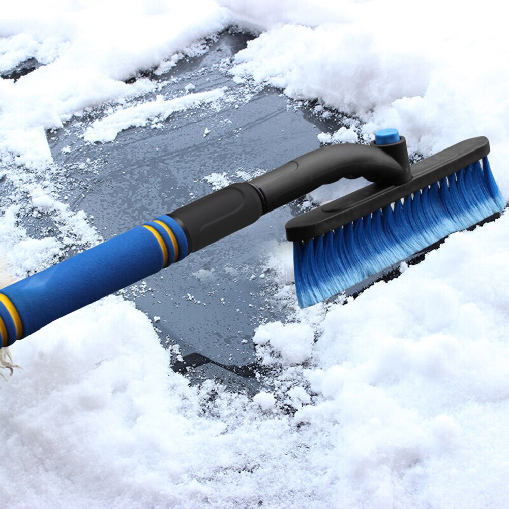 28 inch Portable Rotary Extendable Car Auto SUV Truck PVC Wire Bristles Snow Brush Ice Scraper with Foam Grip for Snow Removal