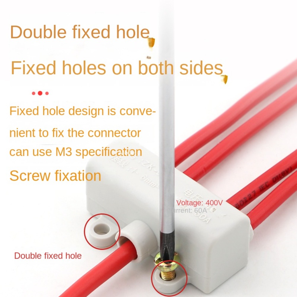 Terminale di cablaggio a forma di T che blocca la scatola di giunzione del cavo elettrico a crimpare rapida ZK-M306 ZK-M406 connettore generale elettrico