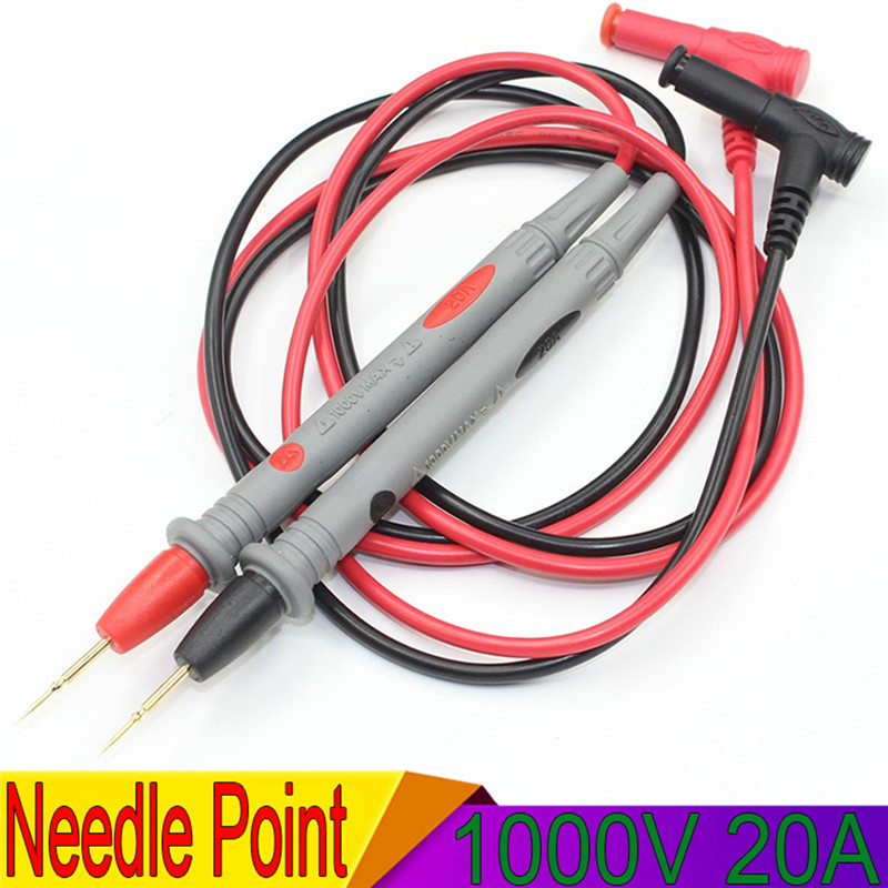 1 Pair digital multimeter 1000V 20A Multi Meter test probe / lead for tester such fluke Replaceable 106CM Needle Point Digital