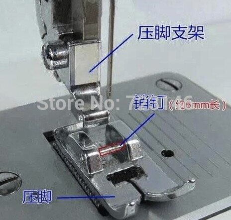 Freies shiping nickerchen Auf niedrig Schaft Fuß Adapter Nähfuß Adapter Halfter Schaft für Sänger Bruder Kenmore juki ELNA PFAFF BERNIN