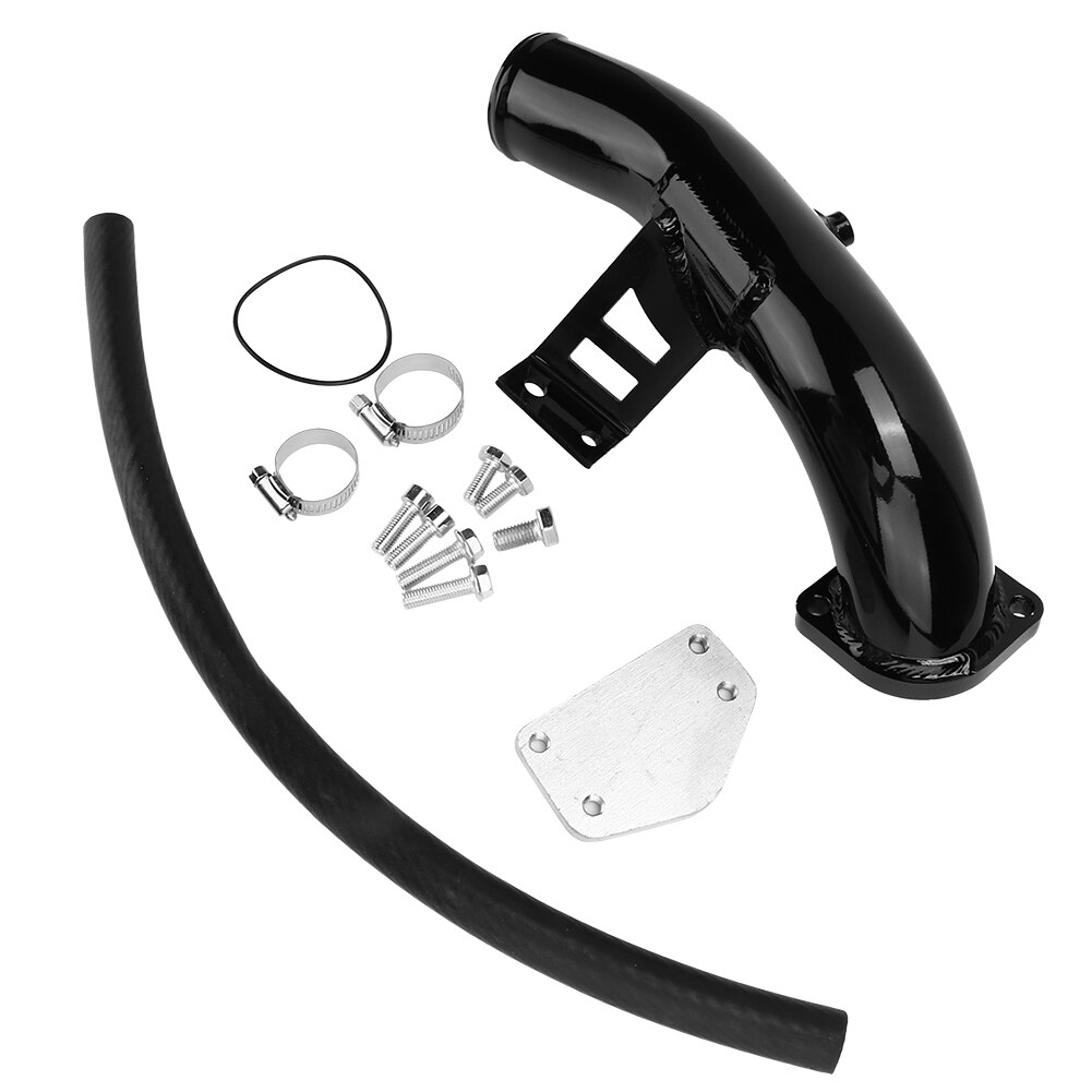 Exhaust Gas Recirculation Valve EGR Delete Kit & High Flow Cooler Intake Fit for Chevy Silverado (May) 2004-2005 Alloy EGR