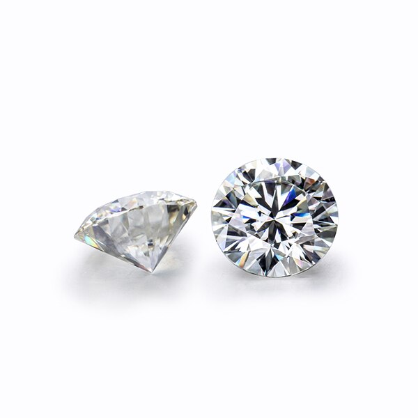 Starsgem ij moissanite 6.5mm redondo brilhante corte solto moissanite grânulo para o ajuste do anel