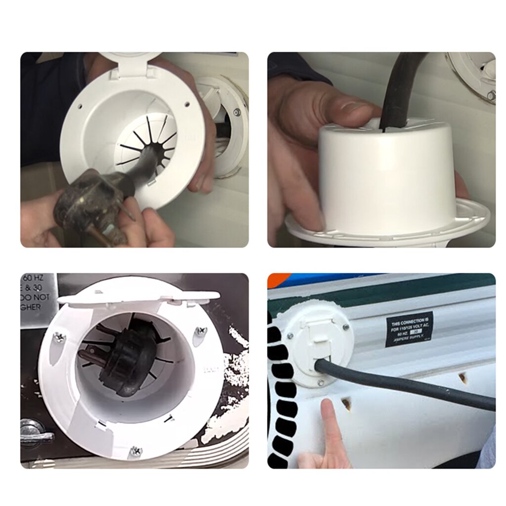 RV Electrical Power Cord Hatch 30 Amp Cable for Trailers, Camper