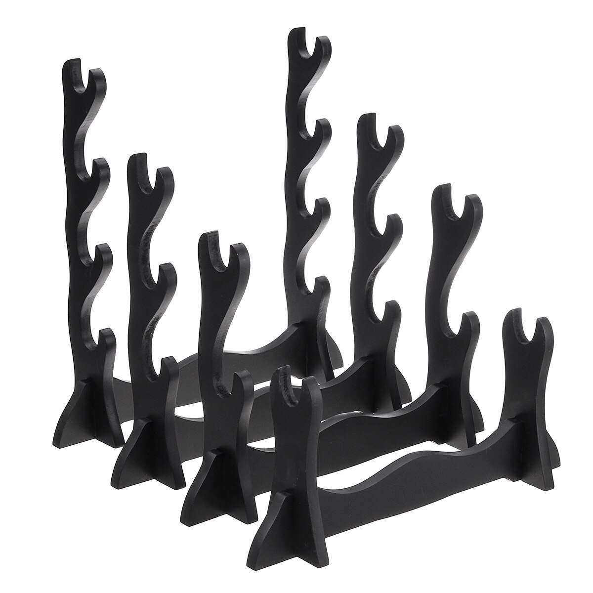 Wall-mounted 1/2/3/4-Tier Samurai Sword Holder Wakizashi Katana Holder Stand Hanger Bracket Rack Display Home Decor Decoration