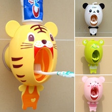 Bathroom Household Toothbrush Table Children's Automatic Toothpaste Dispenser Toothbrush Holder Plastic Eco-friendly