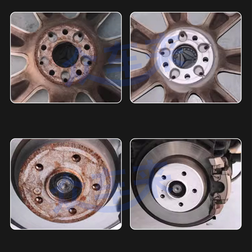Mozzo ruota Asse Testa Disco freno Testa di molatura Rimozione ruggine Strumento di manutenzione Tampone di lucidatura per pulitore perni ruota auto Lucidatura
