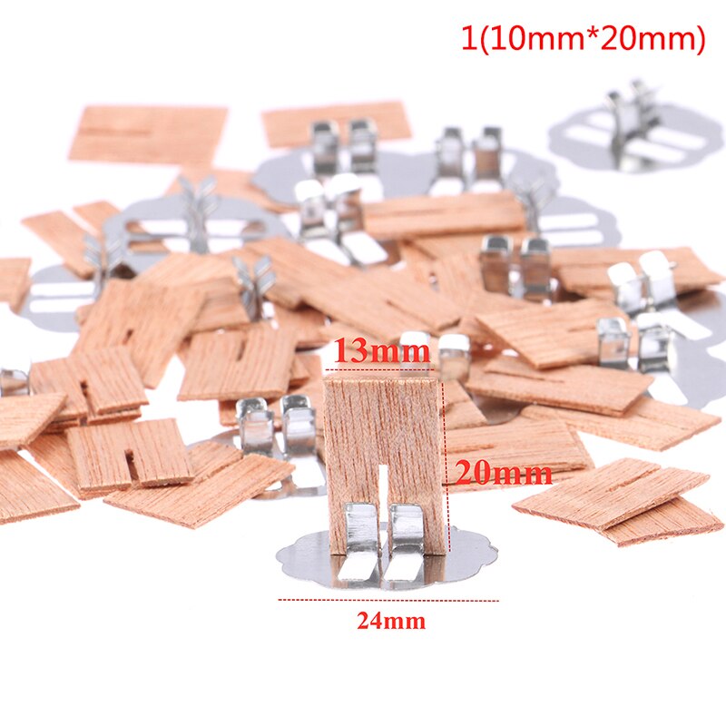 20Pcs Cross Houten Kaars Wieken Hout Kaarsen Core Voor Diy Kaars Maken: A1.10mmX20mm