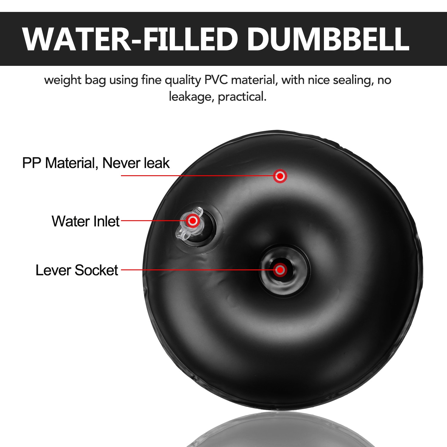 Mancuernas rellenas de agua para entrenamiento muscular, pesas ajustables de inyección de agua, 16-25KG