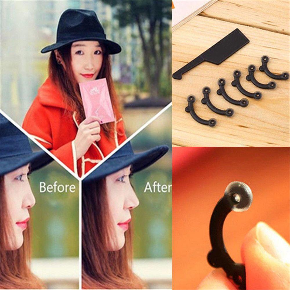 1 Set Women Nose Up Lifting Shaper Nose Bridge Straightening Beauty Clip Corrector Face Massage Tool 3 Sizes No Pain