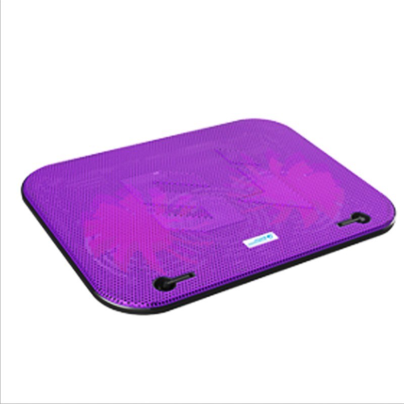Usb Powered Laptop Cooling Pad 2 Ventilator Laag Geluidsniveau Usb Powered Computer Notbook Cooler Stand: Purple