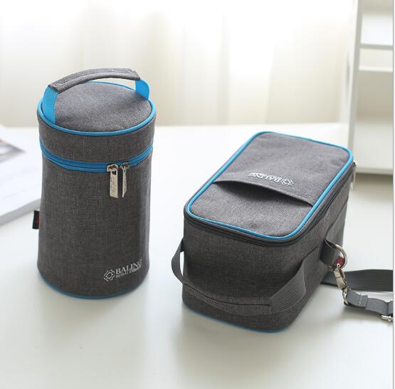 One-shoulder Portable Fresh-keeping Ice Bag Square Aluminum Film Thermos Bag Summer Beverage Refrigerated Bag Thermos Cup Sheath