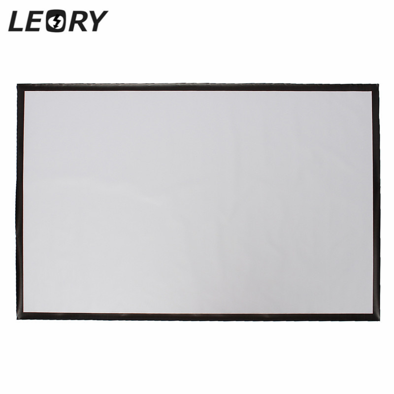 Draagbaar projector accessoire scherm 100 inch pvc projectiescherm mat wit doek voor thuisbioscoop spel kantoor vergadering 16:9