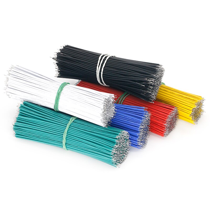 100PCS Tin-Plated Breadboard PCB Solder Cable 24AWG 10CM Fly Jumper Wire Cable Tin Conductor Wires 1007-24AWG Connector Wire