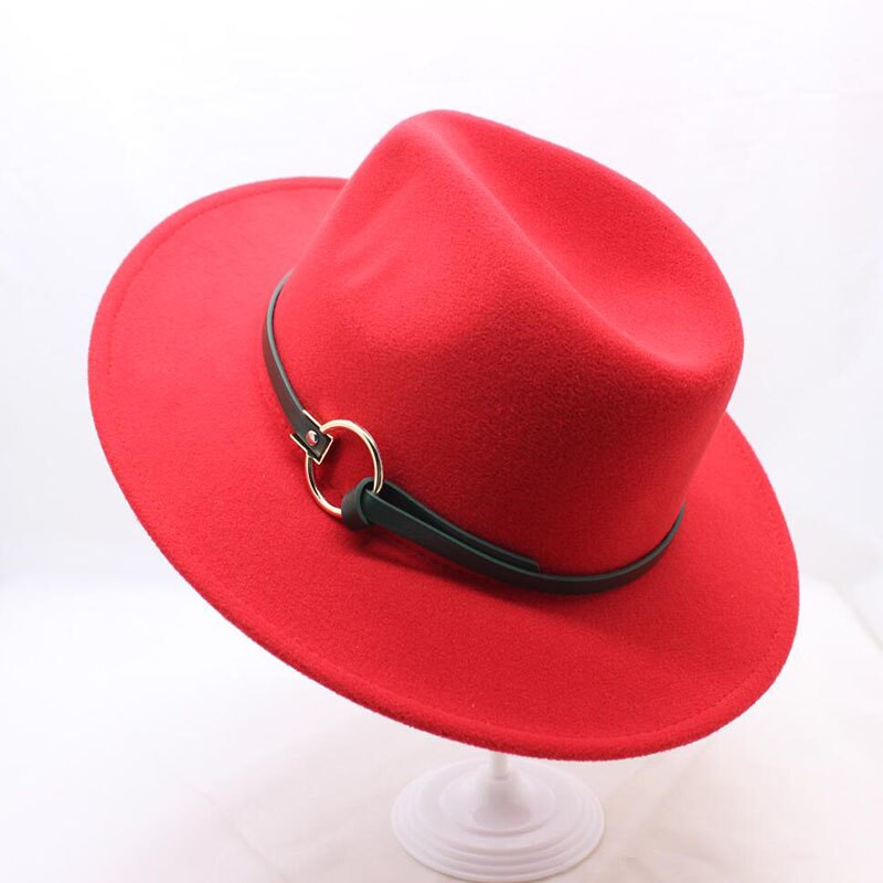BING YUA HAO XUAN Brand Ladies Fedora Hat Wool Wide Winter Cap Felt Hats Women Hat Children