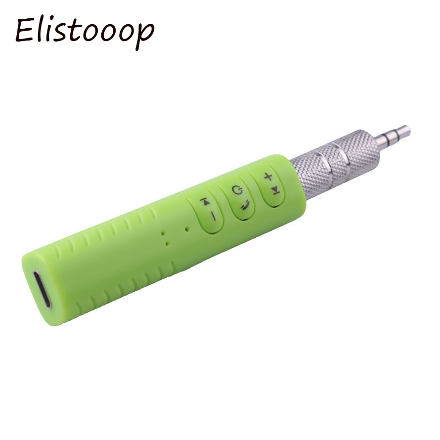 Universal 3,5 Jack Bluetooth Car Kit Neue Bluetooth AUX Audio Receiver Musik Empfang Broadcast Auto Bluetooth Hände-freies: green