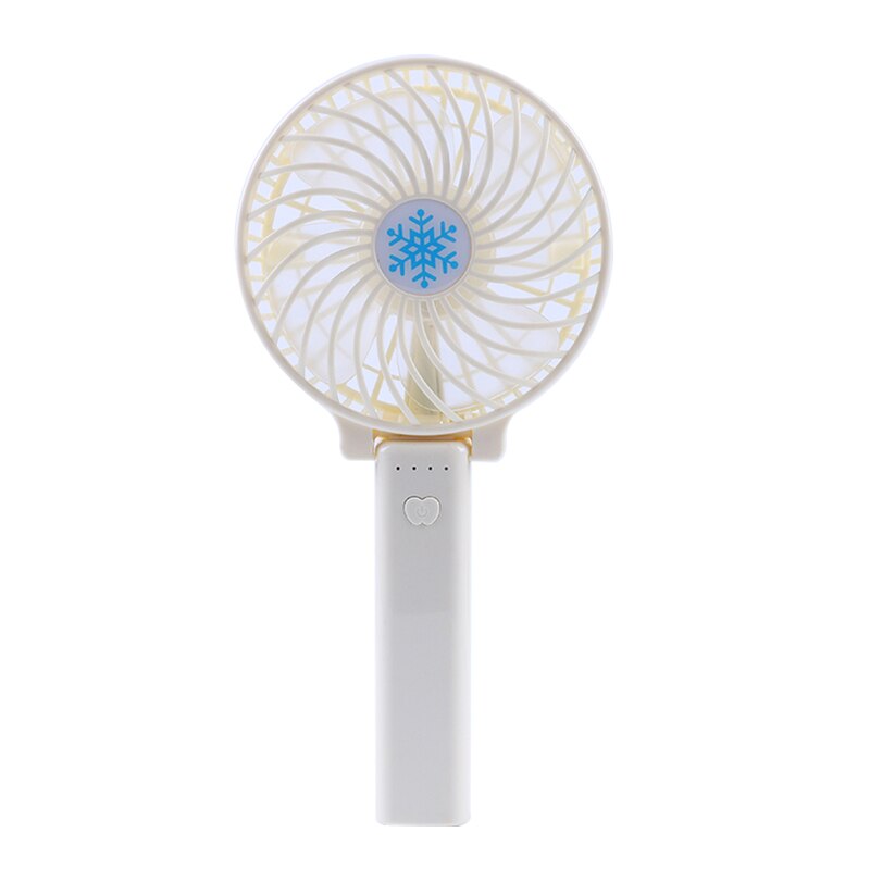 Portable Hand Fan USB Rechargeable Foldable Handheld Mini Fan Cooler 3 Speed Adjustable Cooling Fan Outdoor Travel Air Cooler: White