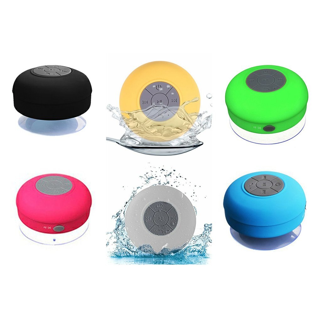 Mini Bluetooth Draagbare Draadloze IPX4 Waterdichte Douche Speaker Handsfree Sucting Mic Auto Badkamer Draadloze Audio Transmissie