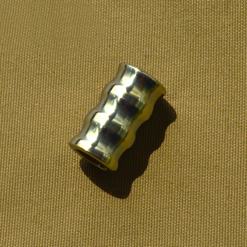 Corrugated Titanium Alloy Knife Beads Titanium Paracord Bead Accessory DIY Pendant