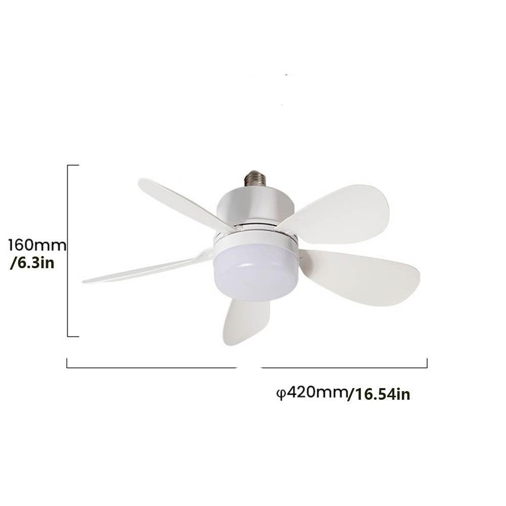with Lights Ceiling Fan Light with Remote Control 3 Gears Ceiling Lamp Dimmable Eye Protection E27 Socket Ceiling Fan