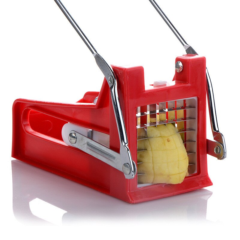 DIY Haushalts Manuellen Edelstahl Kartoffelschneider Hack Französisch Frites Schneider Gemüseschneider Slicer Chopper Dicer 2 Klingen