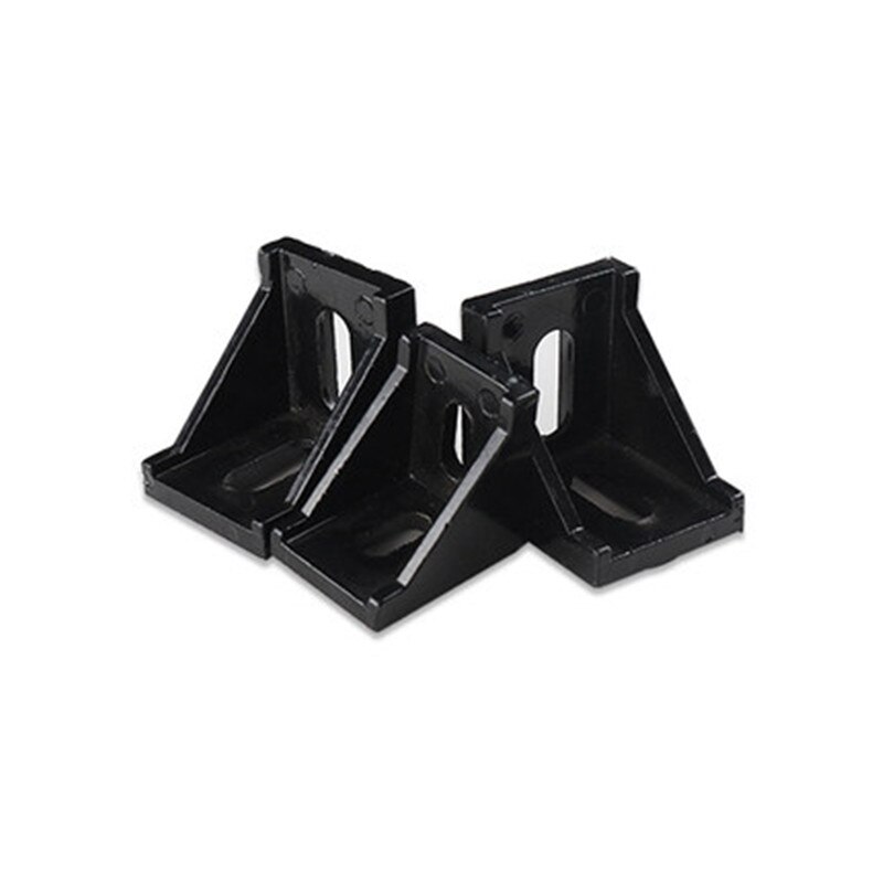 1/5/10 stücke 2028 3030 4040 4080 6060 8080 Schwarz verdickung Aluminium Profil Verbinder CNC Router Aluminium ecke halterung