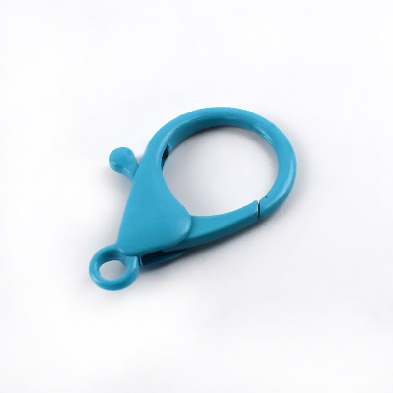 20/40 stuks 35mm kreeftengespen kleurrijke sleutelhanger veerhaak hondenhalsband gespen sleutelhanger handtas hanger decoratie  bf281: 35mm-20 stuks / Blauw