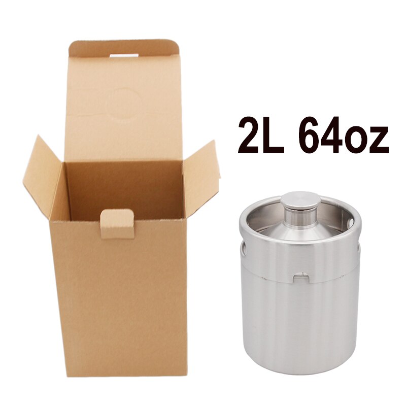 Mini fût de bière en acier inoxydable | 2/3.6/4/5L, cultivateur de bière Portable pressurisé, pour l'artisanat système de distributeur de bière, homecino