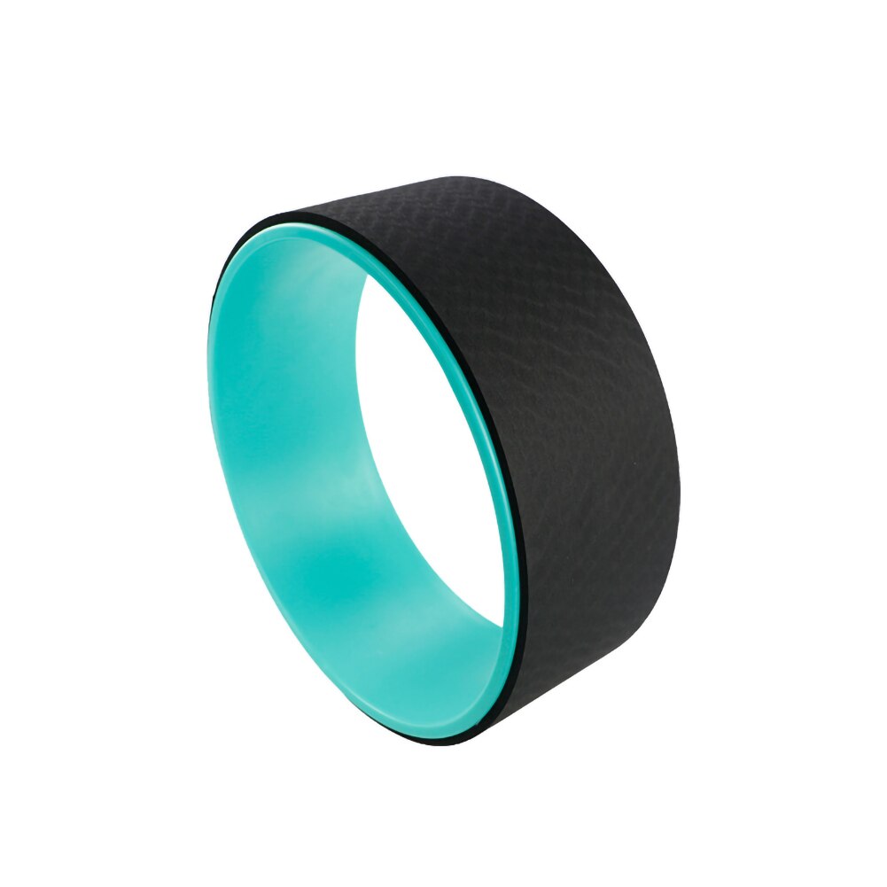 Yoga Wheel Pilates - 32x12cm/33x14cm - TPE/PU Material - Back Training Tool for Fitness: Black