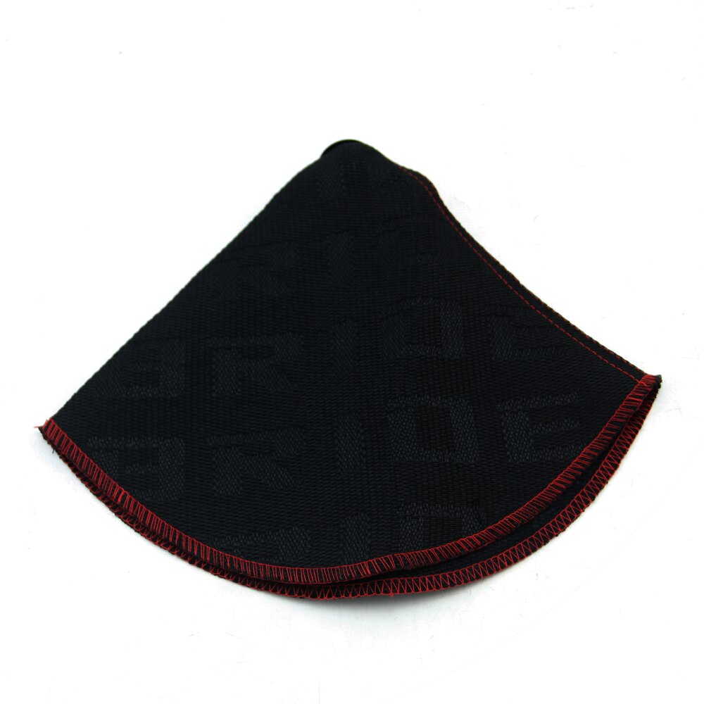 Estilo JDM Bride-pomo de palanca de cambios Manual, cubierta de polaina de tela, cubiertas de palanca de cambios a prueba de polvo: Black