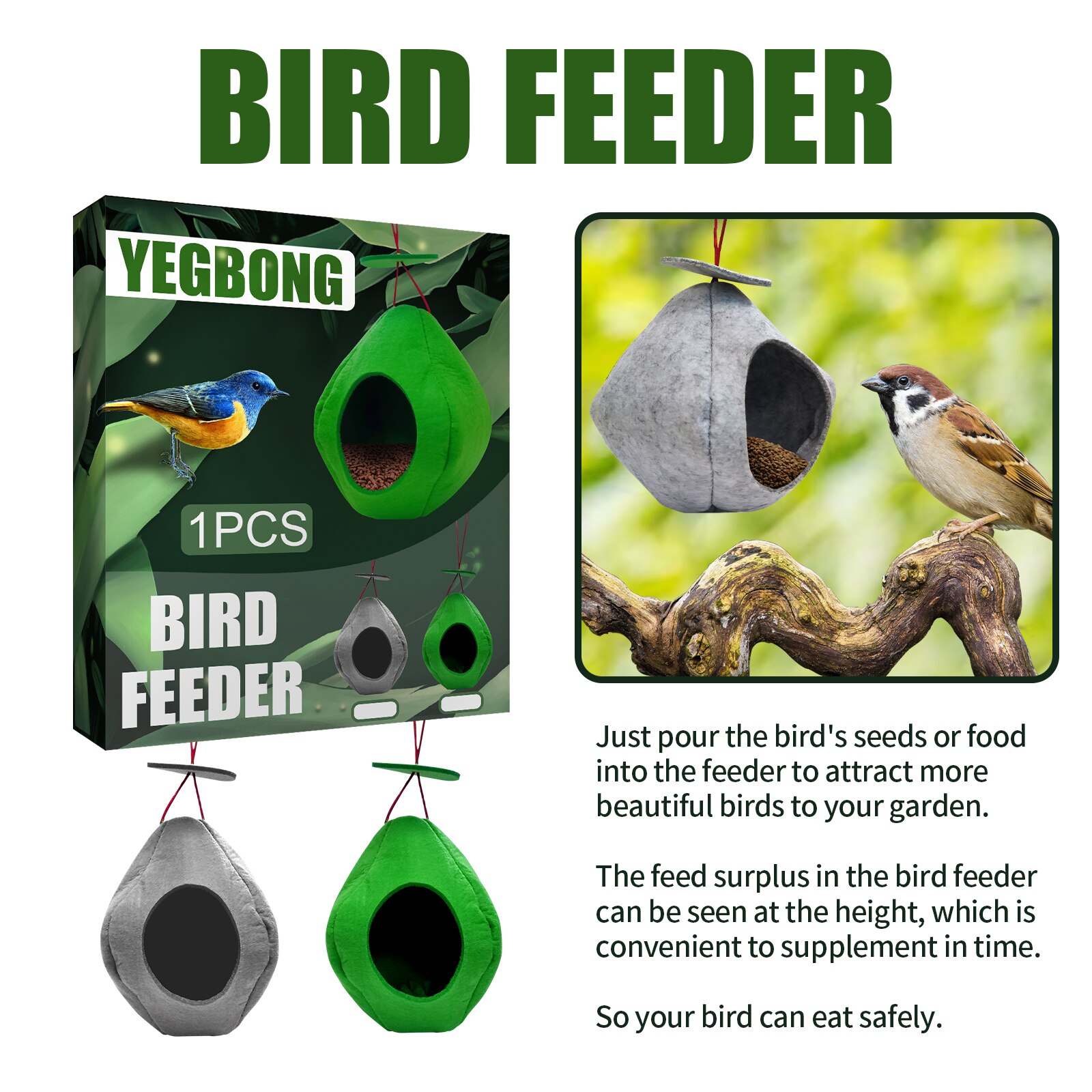 1 Pcs Vogel Benodigdheden Vogelkooi Feeder Papegaai Vogels Water Opknoping Kom Parkiet Feeder Doos Huisdier Kooi Plastic Voedsel Container