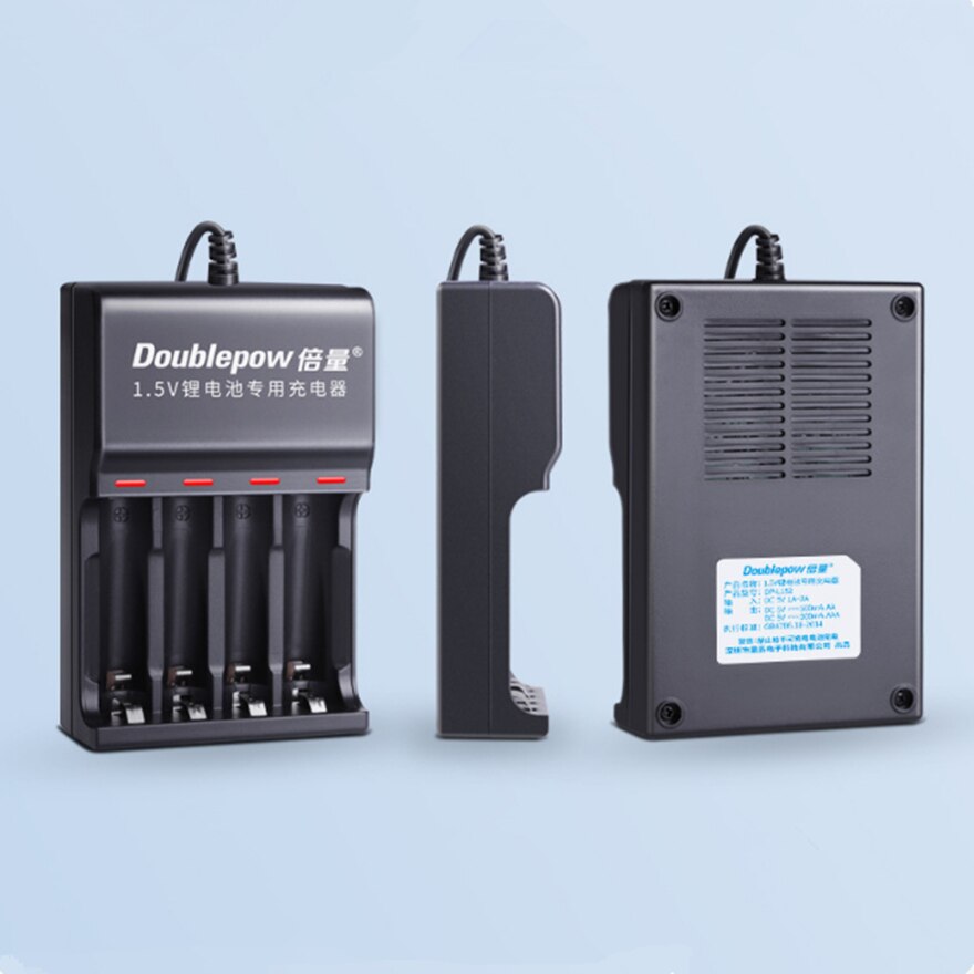 1.5v 2400 mwh aa uppladdningsbart batteri aa litiumbatteri snabb laddning via usb 4- plats smart laddare