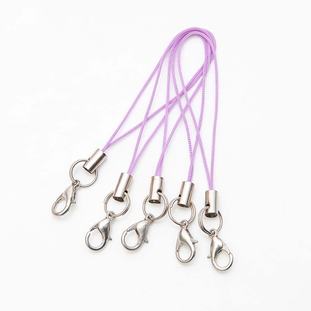 20Pcs Multicolor Polyester Mobiele Telefoon Strap Mobiele Telefoon Camera Sleutelhanger Hanger Karabijn Hand Wrist Lanyard: 05