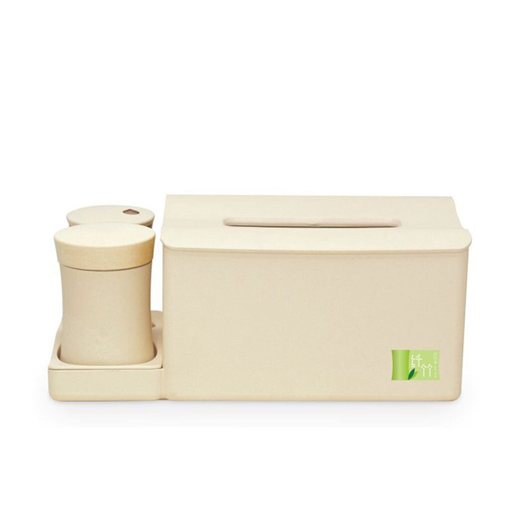 Tissue Box With Cotton Swab Toothpick Set Pumping Box Tissue box toothpick set pumping box: Yellow