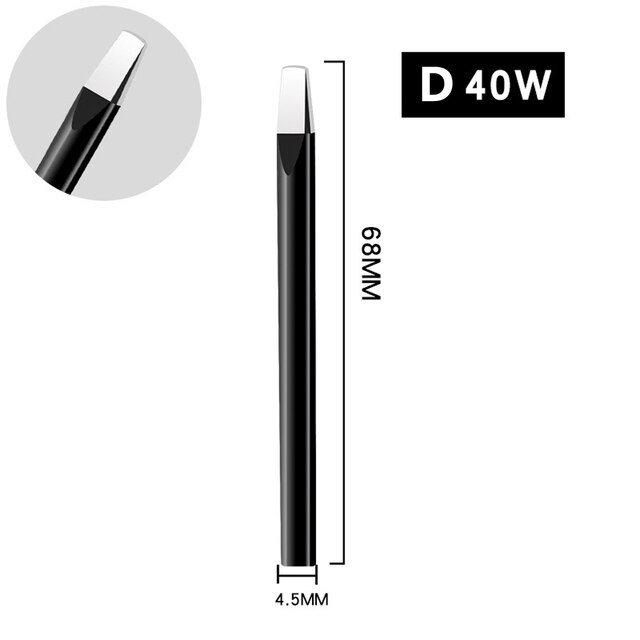 30/40/60w bleifreie lötspitzen, schweißspitzen, ersatzheizkörper, lötkopf 64-70mm bcdk-lötkopf mit externer heizung: 40w / D